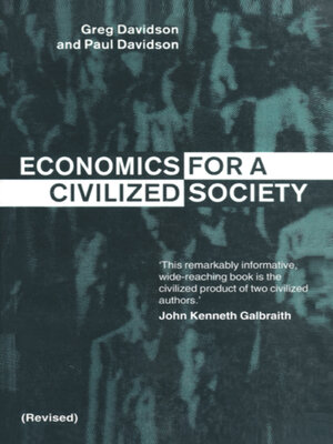 cover image of Economics for a Civilized Society